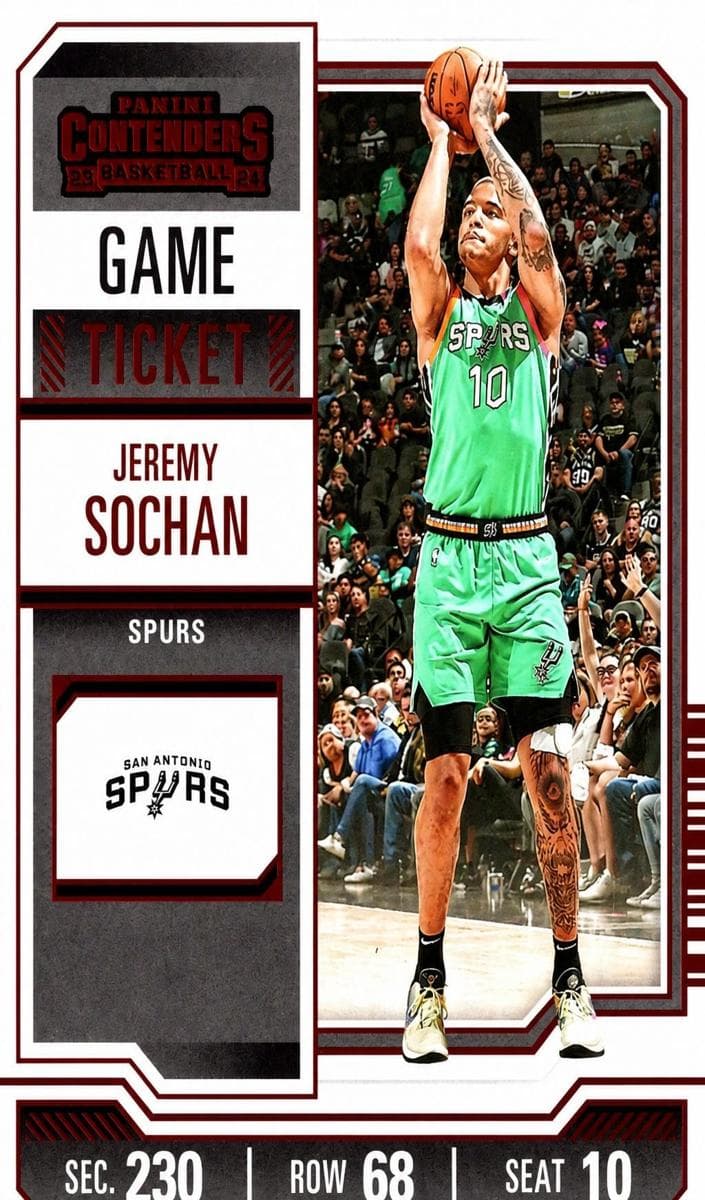 Jeremy Sochan 2023 panini Panini Contenders