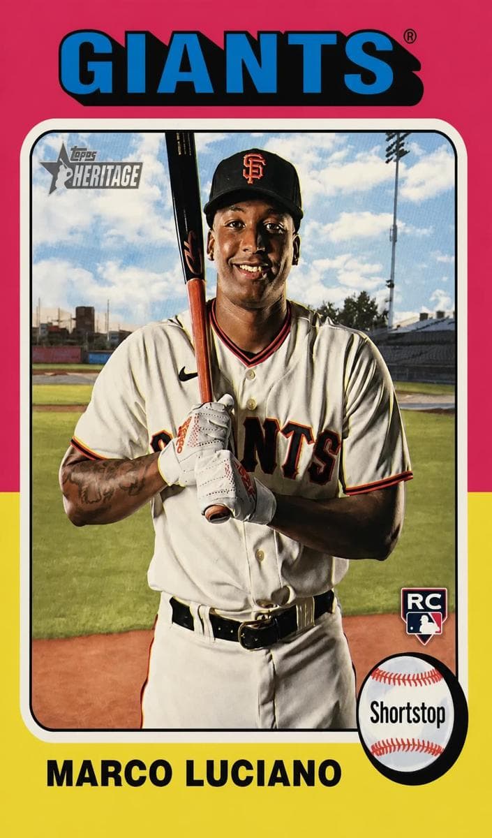 Marco Luciano 2024 topps Topps Heritage