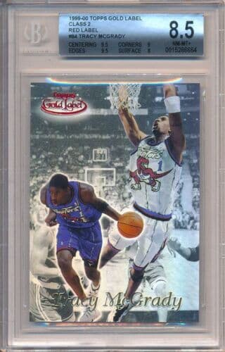 Tracy McGrady 1999 topps Topps Gold Label