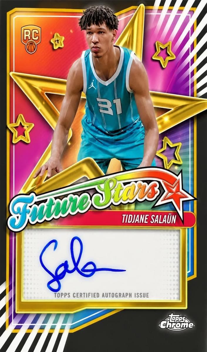 Tidjane Salaün 2024 topps Topps Chrome