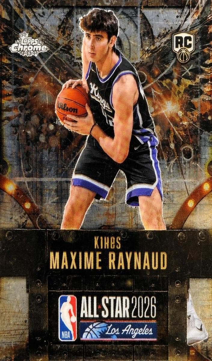 Maxime Raynaud 2025 topps Topps Chrome Cactus Jack X NBA All-Star Game