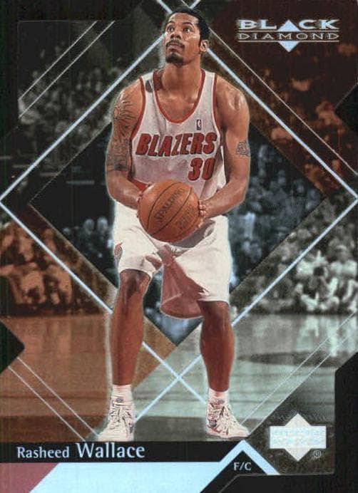 Rasheed Wallace 1999 upper-deck Black Diamond