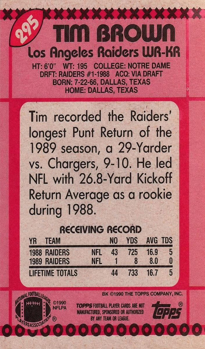 Tim Brown #295