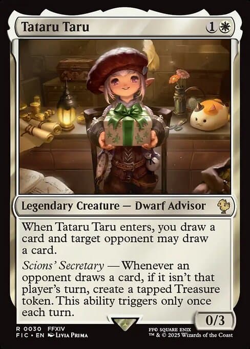 Tataru Taru 2025 Magic: The Gathering Final Fantasy Commander Borderless Foil