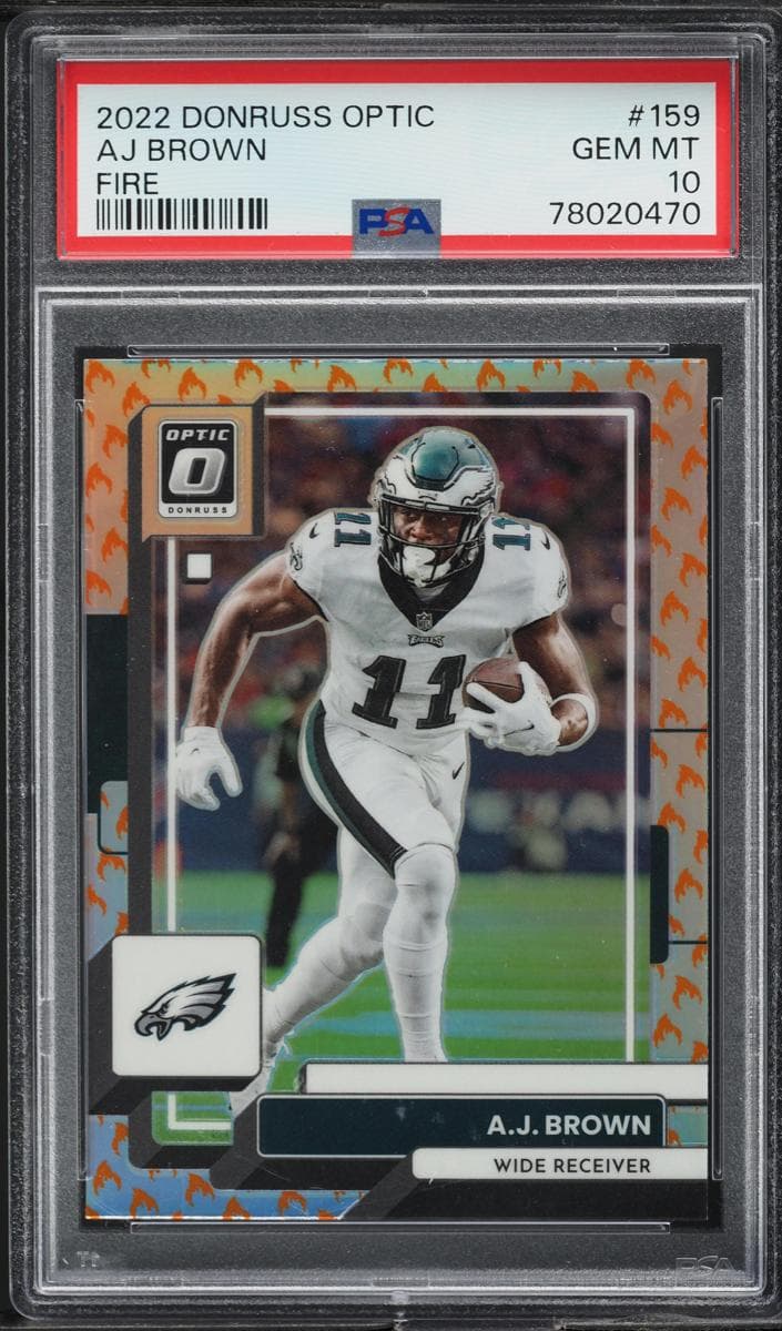 A.J. Brown 2022 panini Donruss Optic