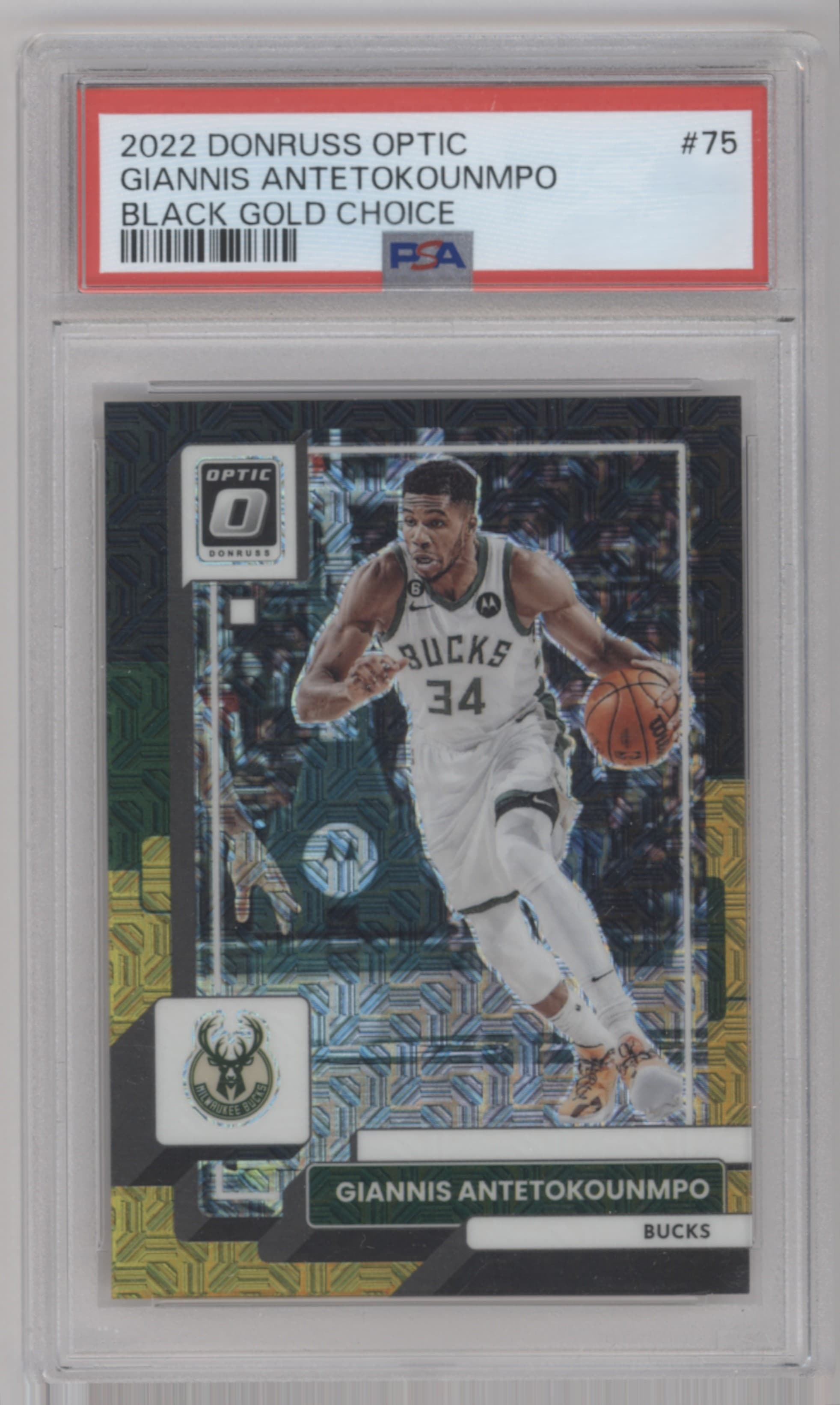 Giannis Antetokounmpo 2022 panini Donruss Optic
