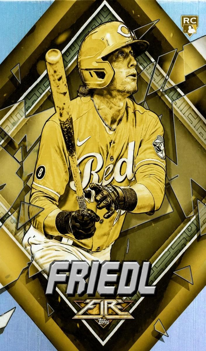 TJ Friedl 2022 topps Topps Fire