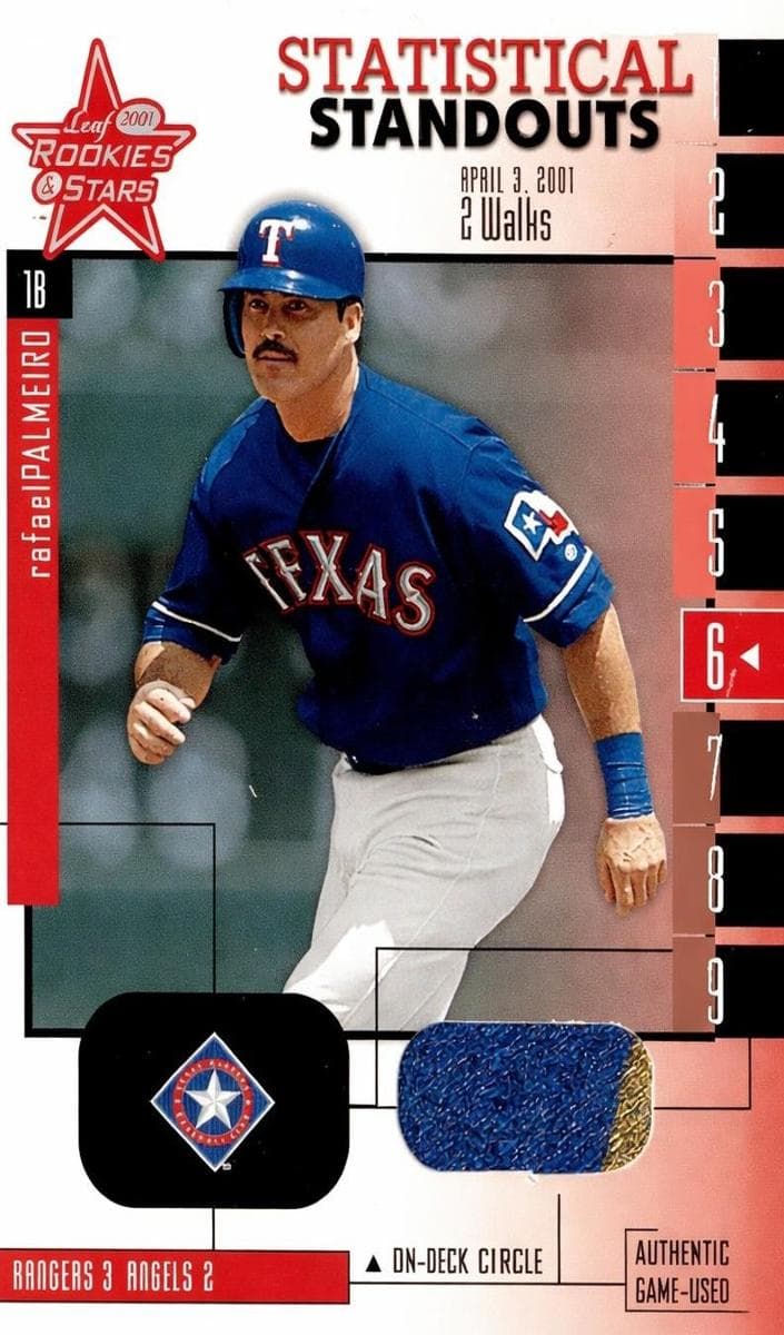 Rafael Palmeiro 2001 leaf Leaf Rookies & Stars