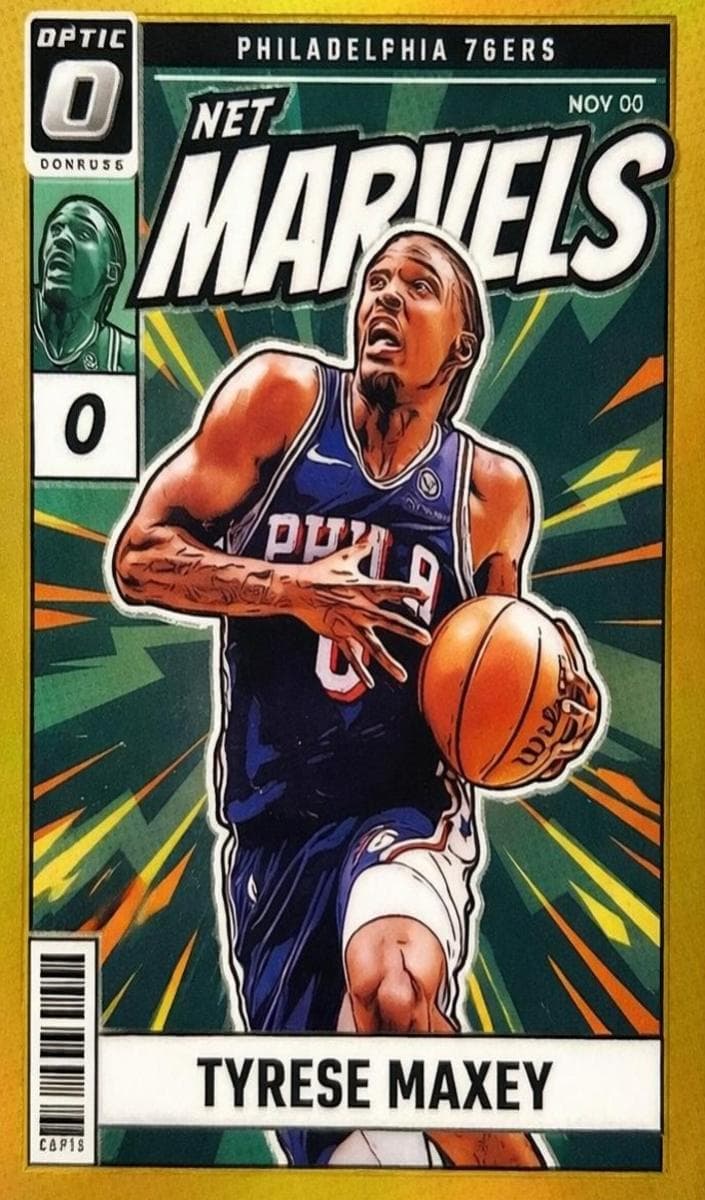 Tyrese Maxey 2024 panini Donruss Optic
