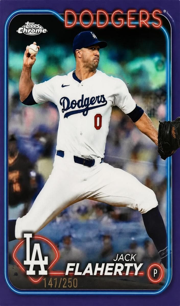 Jack Flaherty 2024 topps Topps Chrome Update