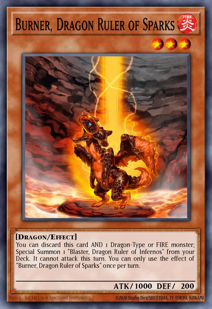 Burner, Dragon Ruler of Sparks #SR14-EN009