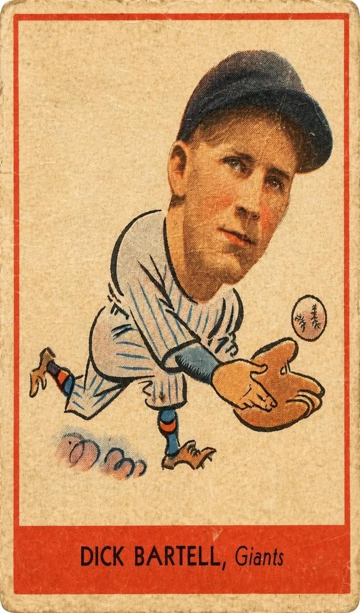Dick Bartell 1938 unknown Goudey Heads-Up