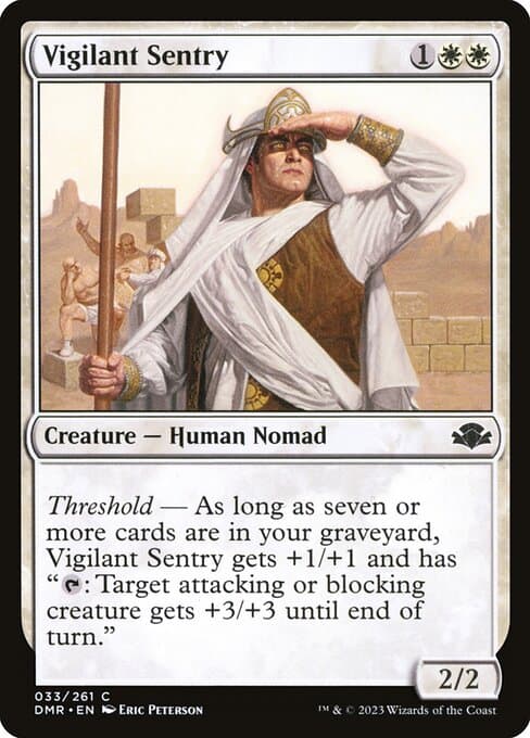 Vigilant Sentry 2023 Magic: The Gathering Dominaria Remastered