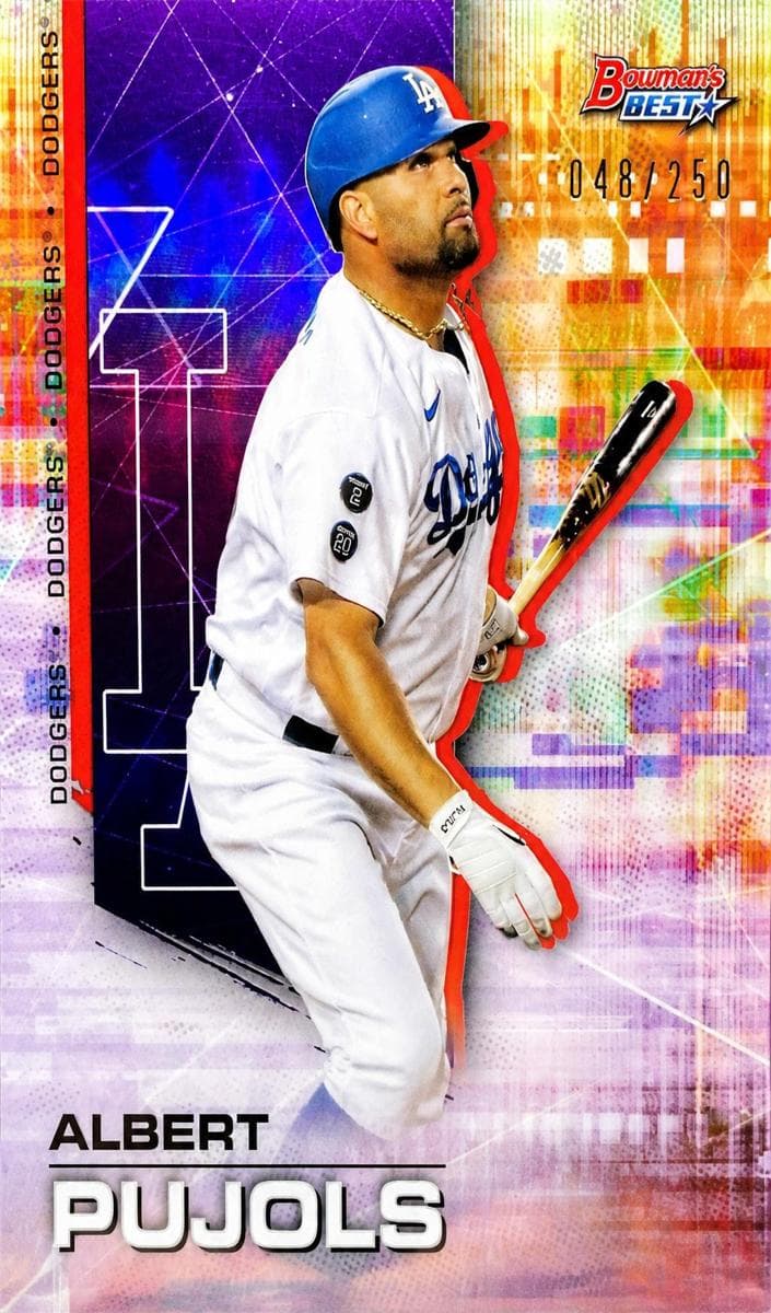Albert Pujols 2021 bowman Bowman's Best