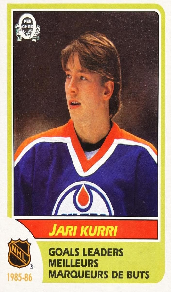 Jari Kurri 1986 topps O-Pee-Chee