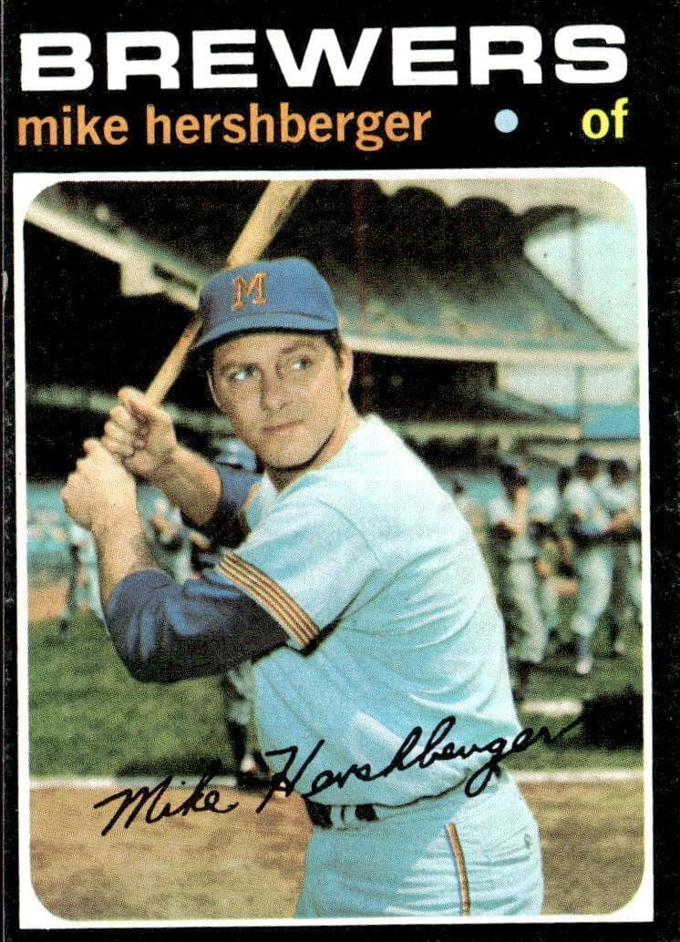 Mike Hershberger 1971 topps Topps