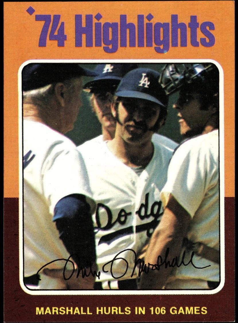 Mike Marshall 1975 topps Topps
