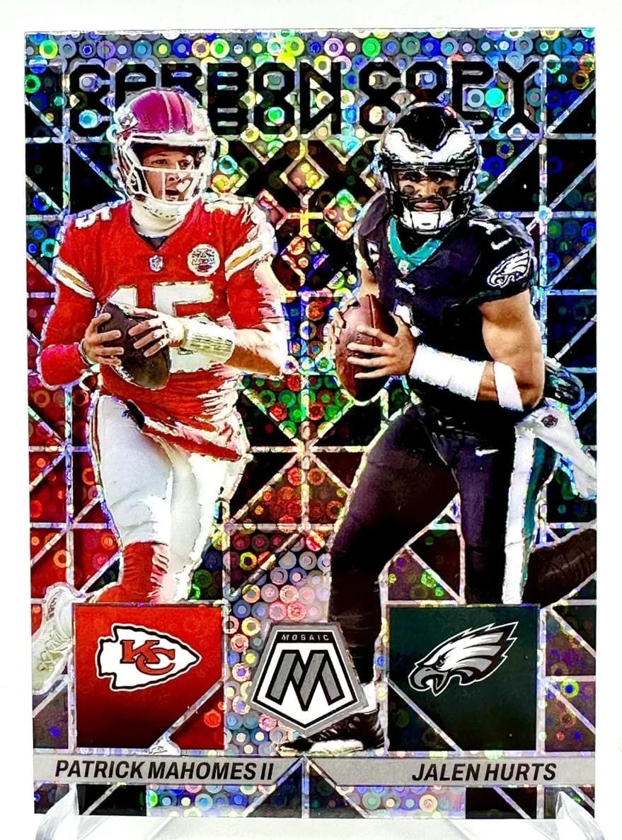 Patrick Mahomes II / Jalen Hurts 2023 panini Panini Mosaic