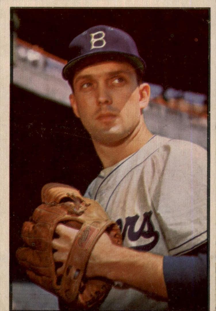 Carl Erskine 1953 bowman Bowman Color