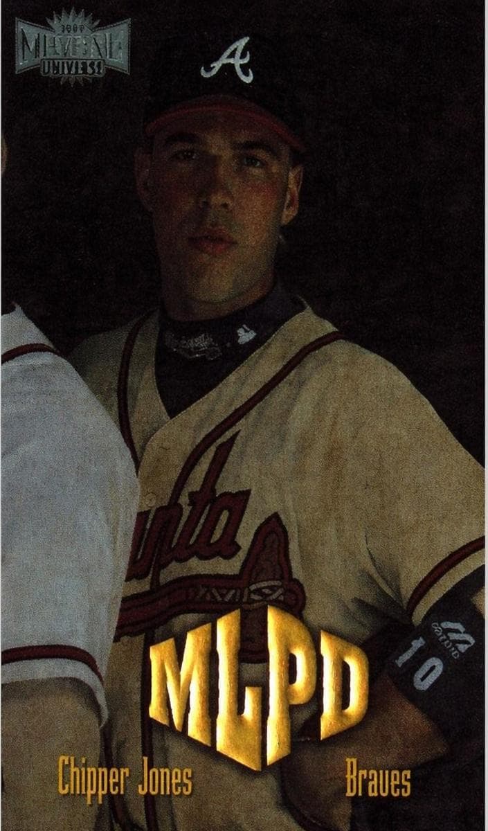 Chipper Jones 1999 fleer Skybox Metal Universe
