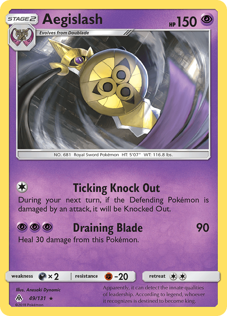 Aegislash 2018 Pokemon Forbidden Light