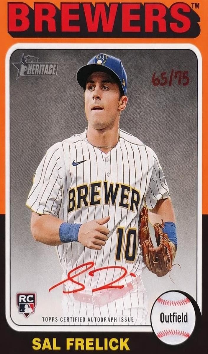 Sal Frelick 2024 topps Topps Heritage