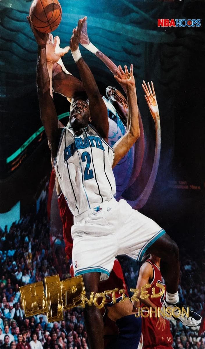 Larry Johnson 1996 panini Hoops