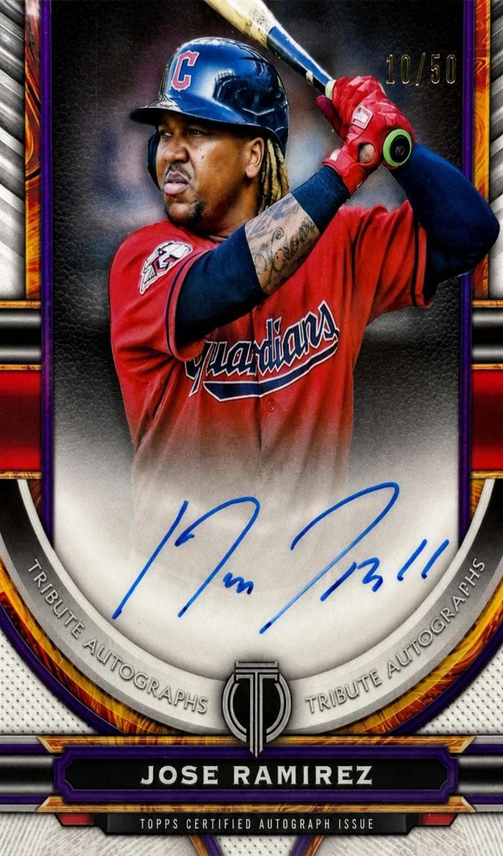 Jose Ramirez 2023 topps Topps Tribute