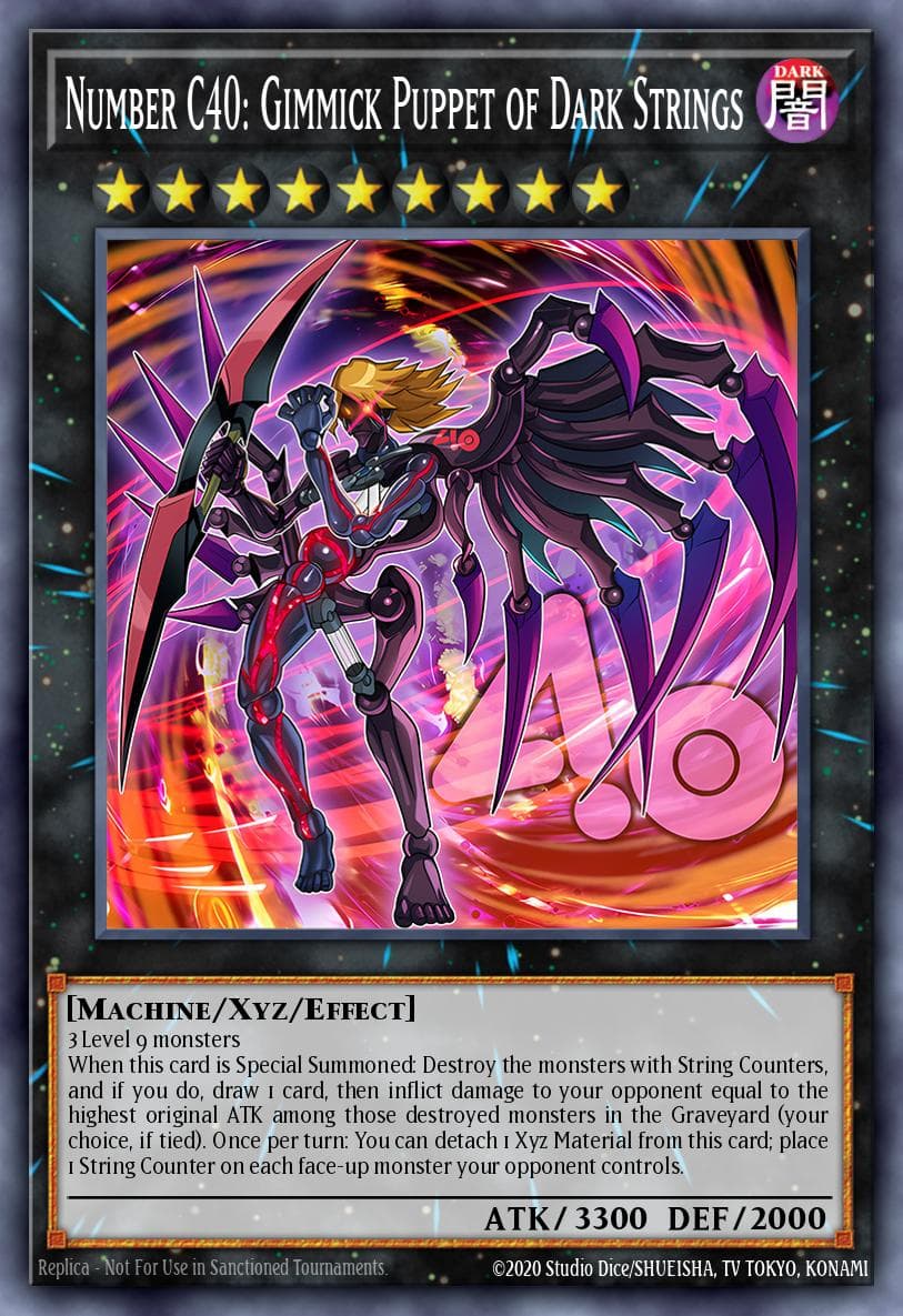 Number C40: Gimmick Puppet of Dark Strings #PGLD-EN020