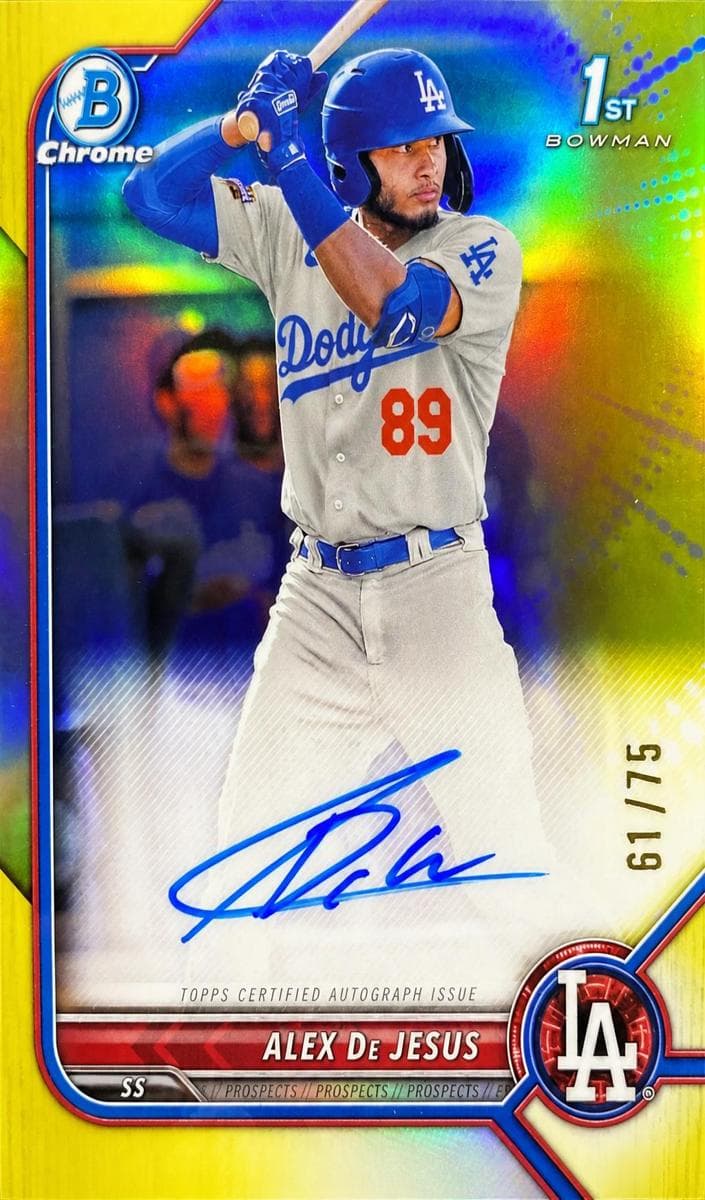 Alex De Jesus trading card