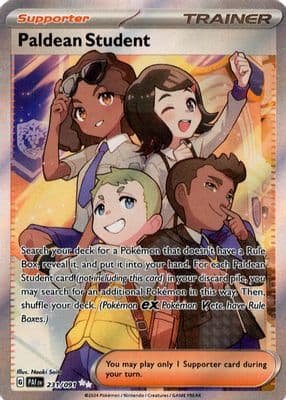 Paldean Student trading card