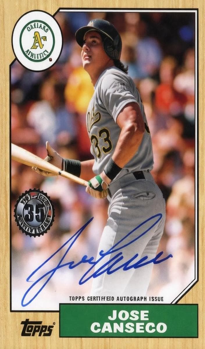 Jose Canseco 2022 topps Topps