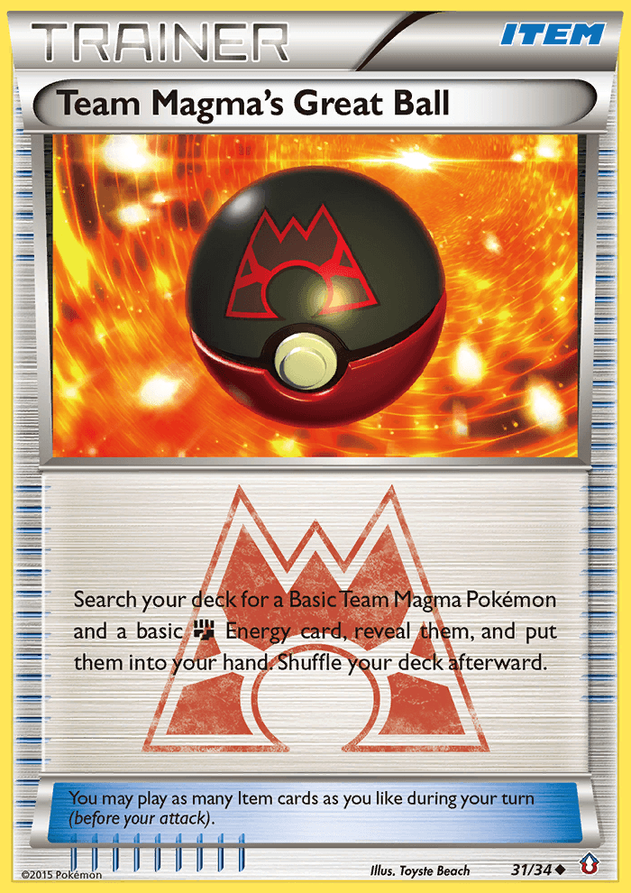 Team Magma's Great Ball 2015 Pokemon