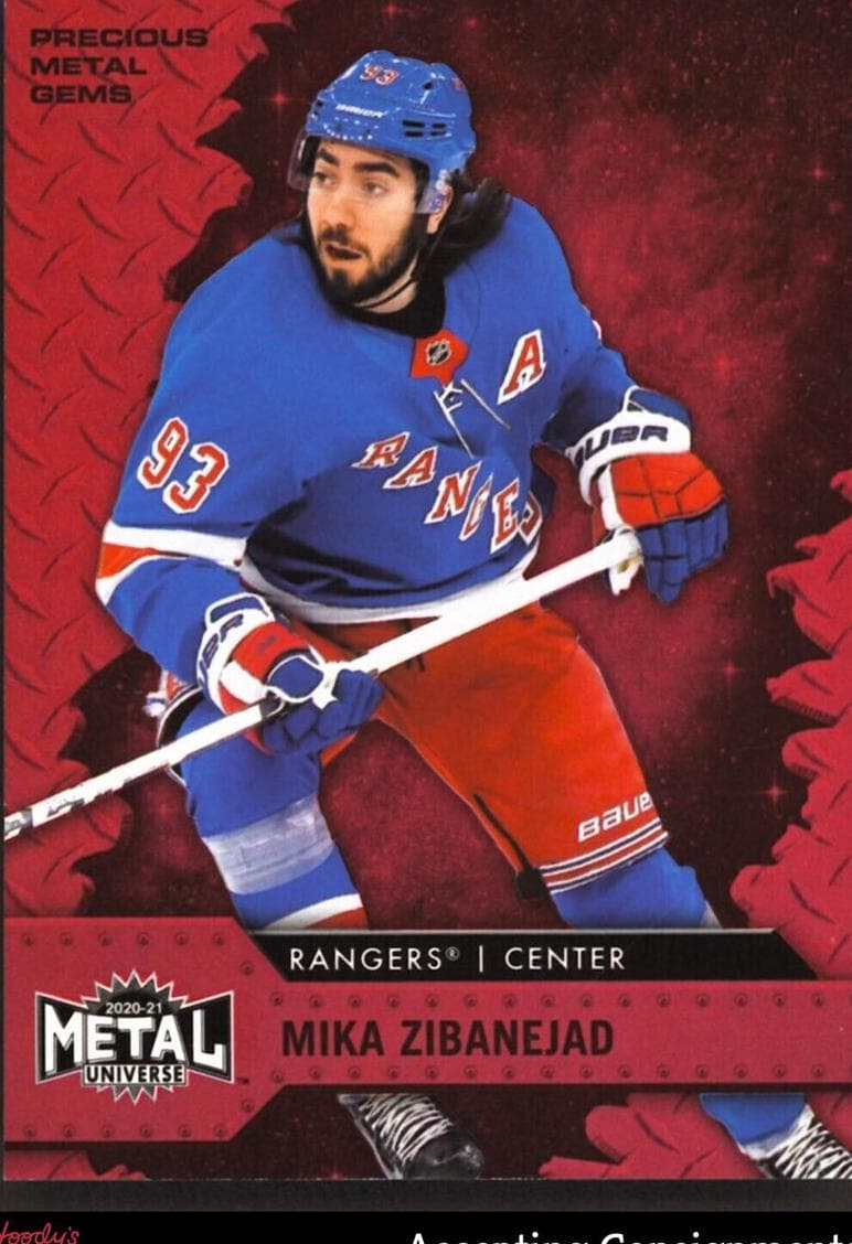 Mika Zibanejad 2020 fleer SkyBox Metal Universe
