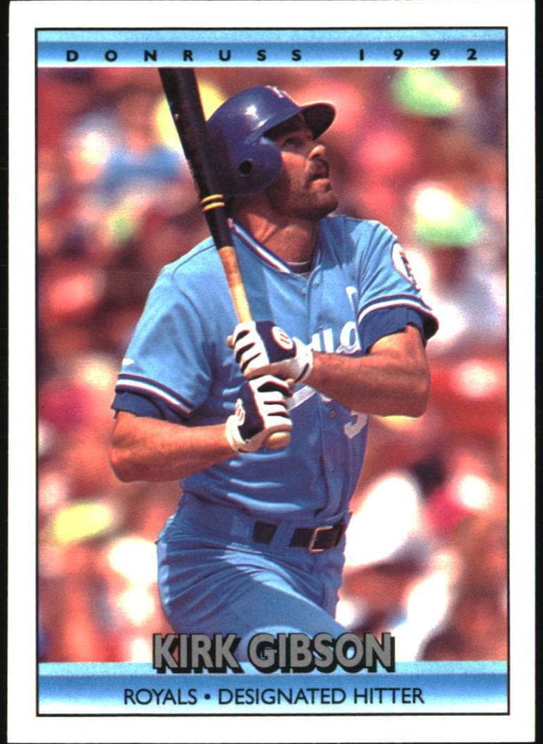 Kirk Gibson 1992 panini Donruss