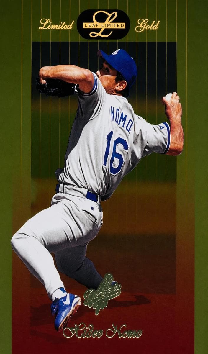 Hideo Nomo 1996 leaf Leaf Limited