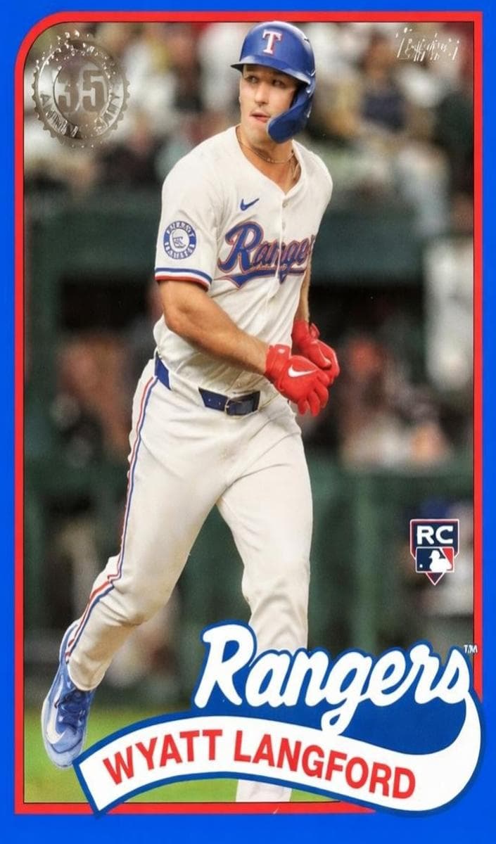Wyatt Langford 2024 topps Topps Update