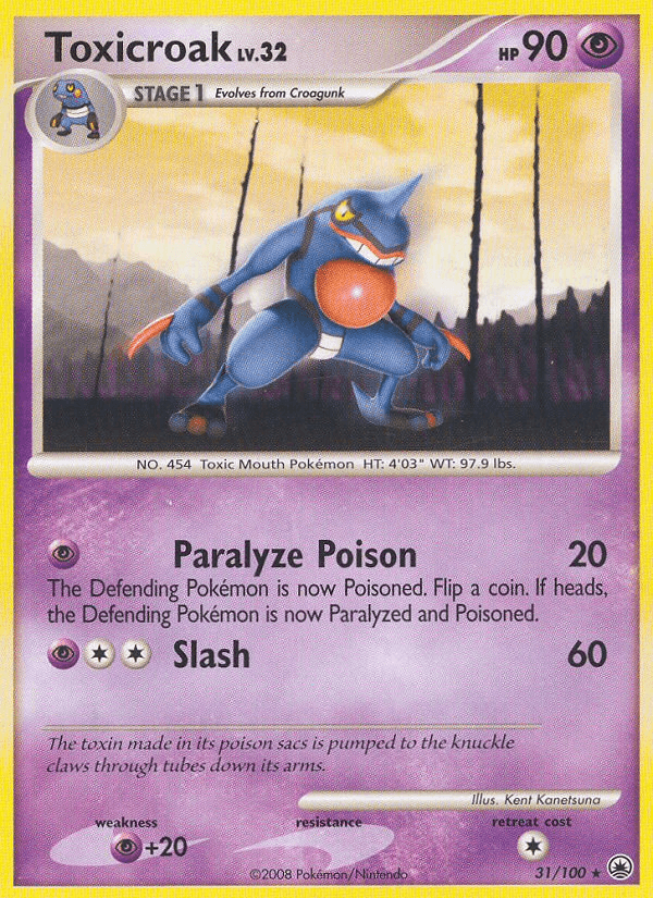 Toxicroak 2008 Pokemon Majestic Dawn