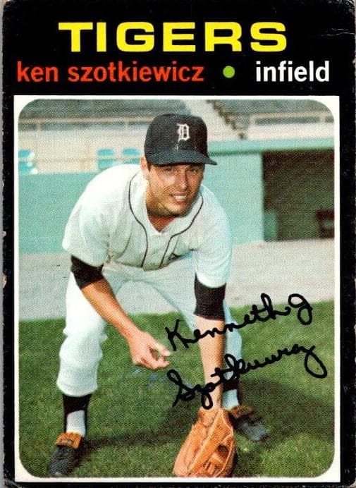 Ken Szotkiewicz 1971 topps Topps