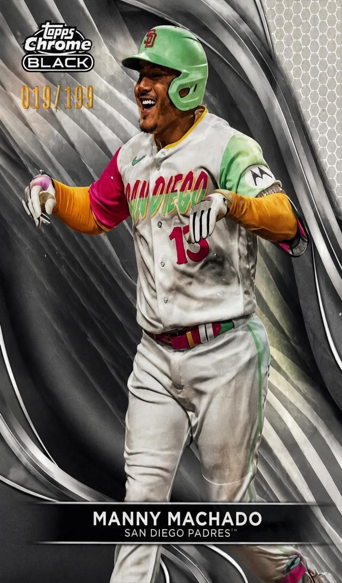 Manny Machado 2024 topps Topps Chrome Black
