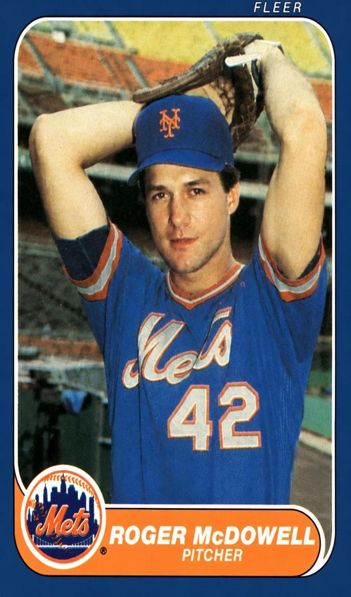 Roger McDowell trading card