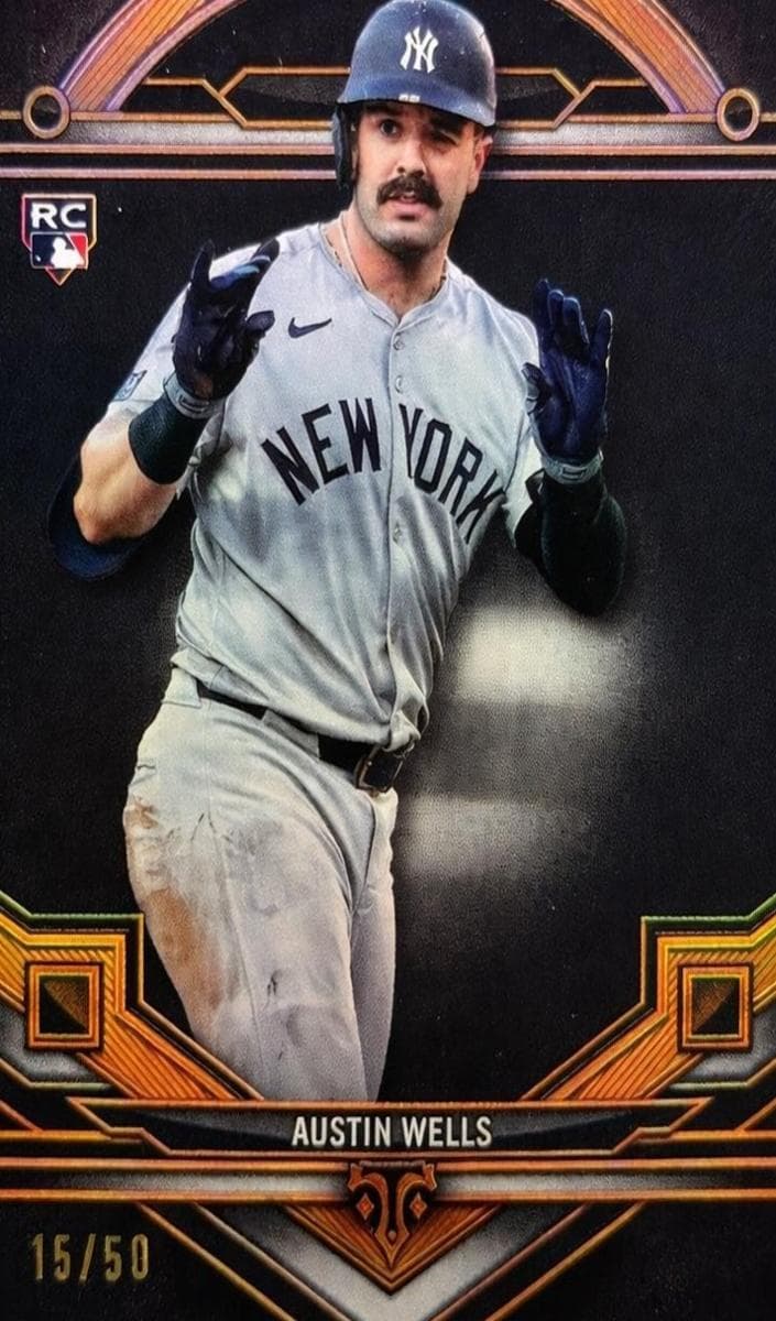 Austin Wells 2024 topps Topps Triple Threads