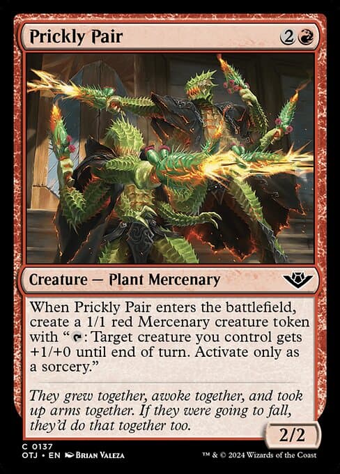 Prickly Pair 2024 Magic: The Gathering Outlaws of Thunder Junction