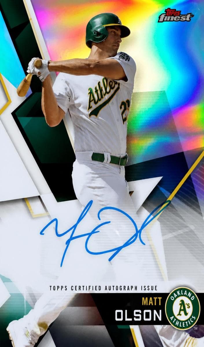 Matt Olson 2018 topps Topps Gold Label