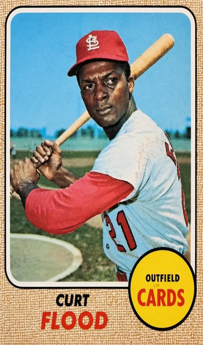 Curt Flood 1968 topps O-Pee-Chee