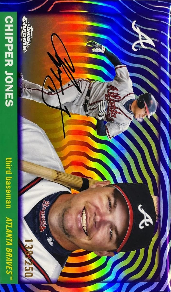 Chipper Jones 2025 topps Topps Chrome Platinum