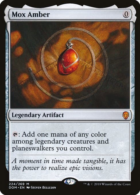 Mox Amber 2022 Magic: The Gathering Brother's War Retro Artifacts Schematic