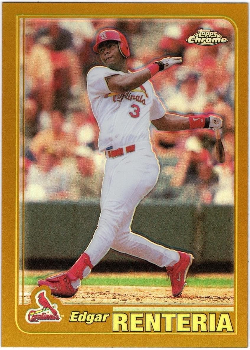 Edgar Renteria 2001 topps Topps Chrome