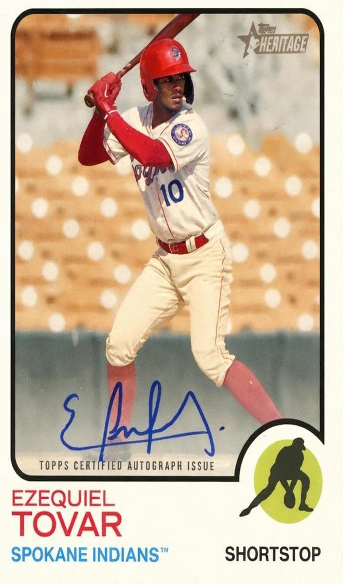 Ezequiel Tovar 2022 topps Topps Heritage Minor League
