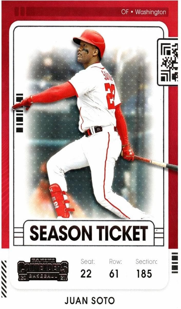 Juan Soto 2021 panini Panini Contenders